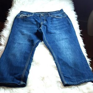 ROCKIN DENIM Emboidery‎ Jean's 12 Capri